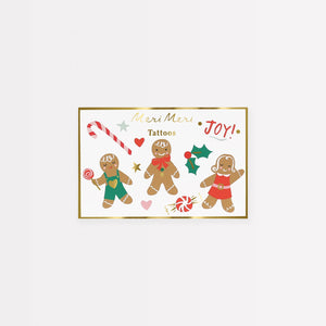 Meri Meri Gingerbread Temporary Tattoos