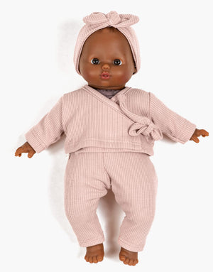 Minikane Babies Roxane Wrap Set in Petal Pink (Outfit Only)