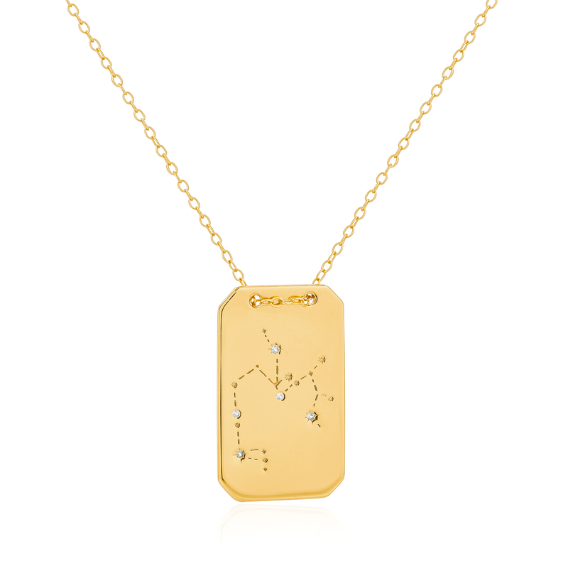 Mod + Jo Aster Zodiac Tag Necklace - All Signs!