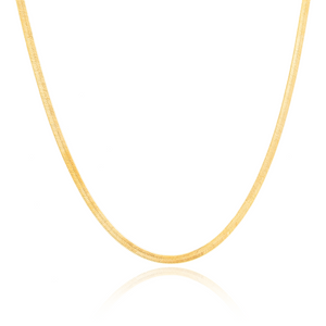 Mod + Jo Florence Herringbone Necklace in Gold