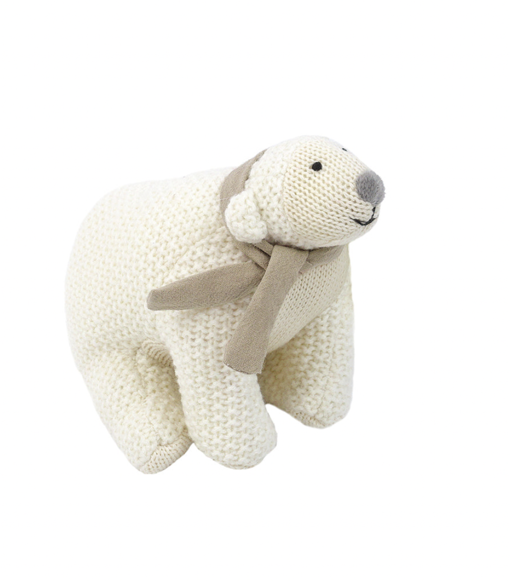 Mon Ami Knit Scout the Polar Bear - Multiple Sizes