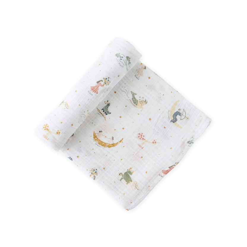 Pehr Swaddle Blanket in Zodiac