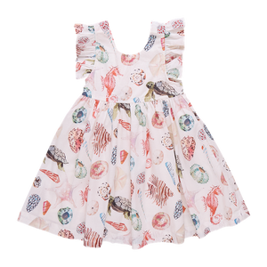 Pink Chicken Liv Dress in Watercolor Shells