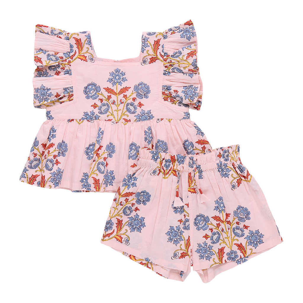 Pink Chicken Elsie 2 Piece Set in Provence Floral Pink