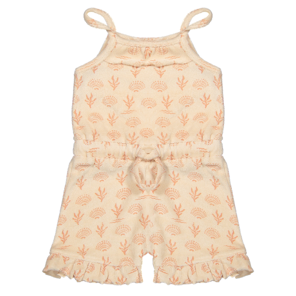 Riffle Amsterdam Gaya Terry Romper in Seashells