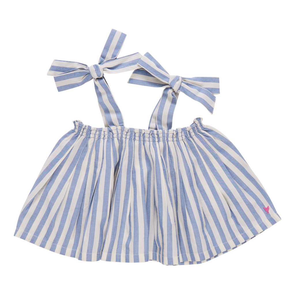 Pink Chicken Casey Top in Blue Stripe