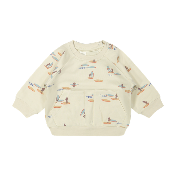 Riffle Amsterdam Milo Sweatshirt in Surf