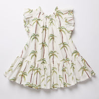 Pink Chicken Harper Dress in Palm Trees