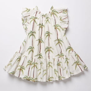 Pink Chicken Harper Dress in Palm Trees