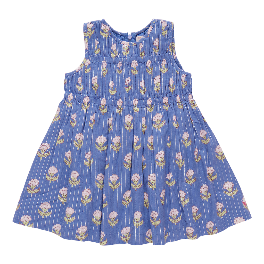 Pink Chicken Waverly Dress in Periwinkle Small Bud