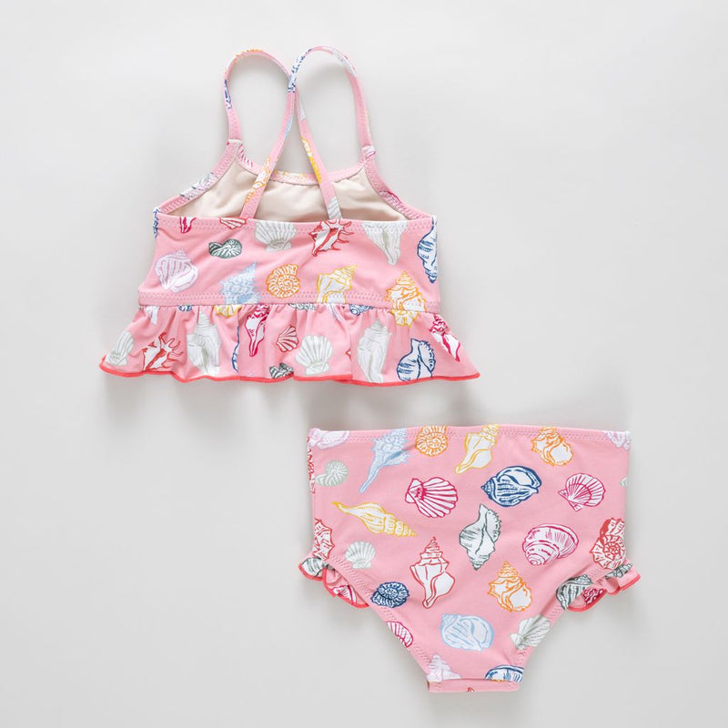 Pink Chicken Joy Tankini in Pink Seashells