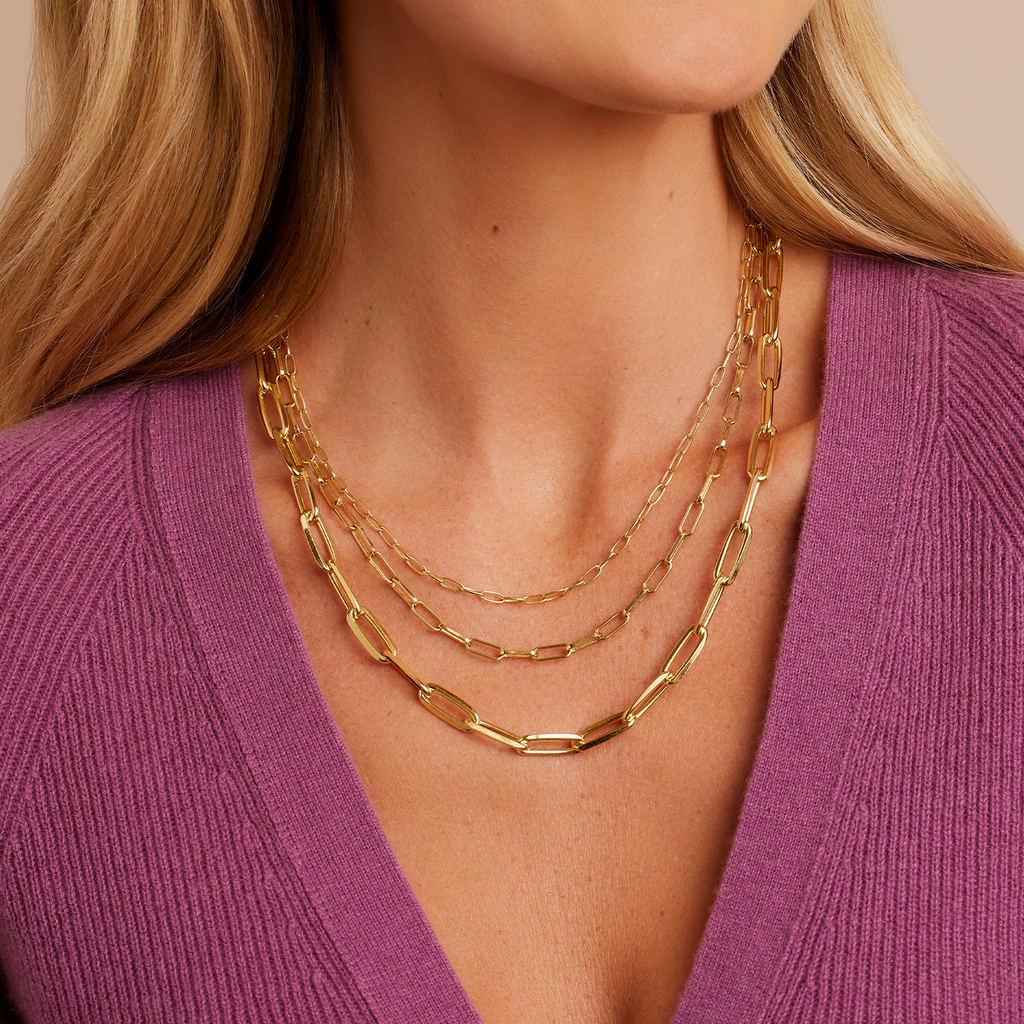 Gorjana Parker Necklace 20 Inches in Gold
