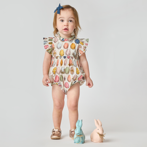 Pink Chicken Baby Jennifer Bubble in Multi Eggs