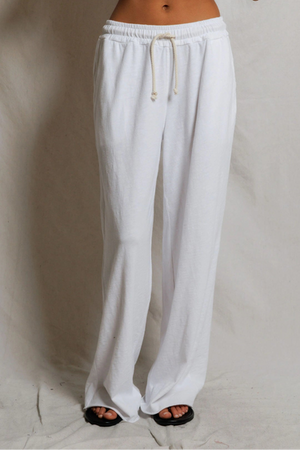Perfectwhitetee Shakira Jersey Pant in White