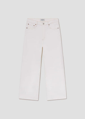 Agolde Harper Straight Leg Crop Jean in White Wash