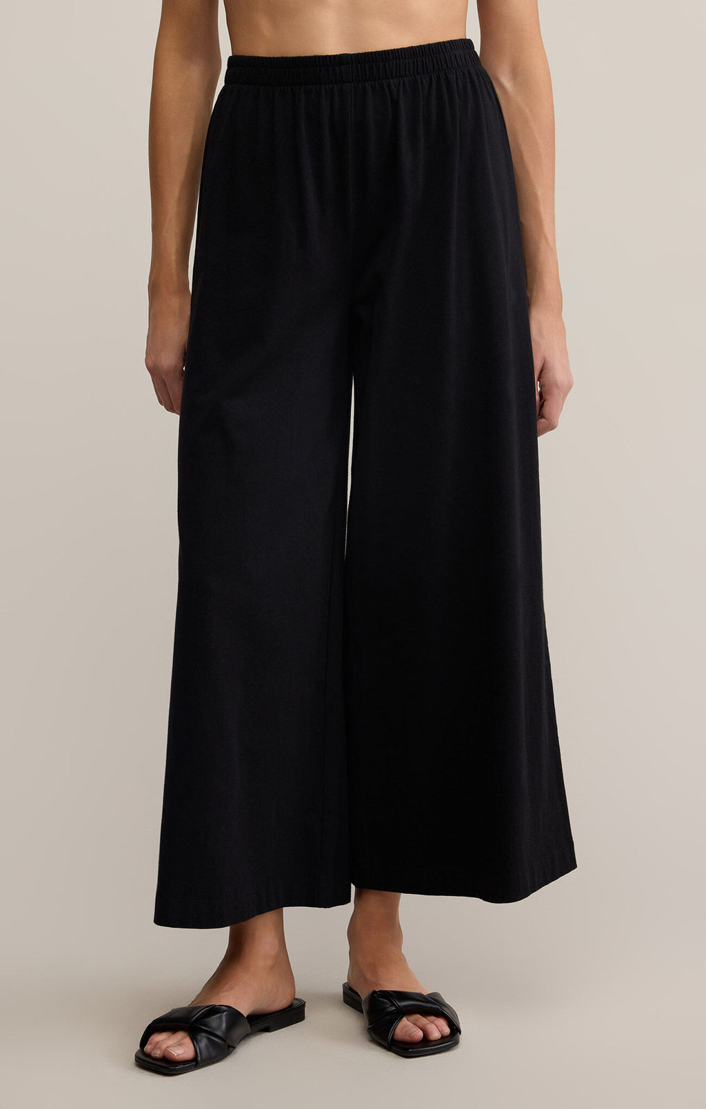 Z Supply Scout Jersey Flare Pant in Black