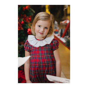 Sal & Pimenta Christmas Magic Tartan Romper