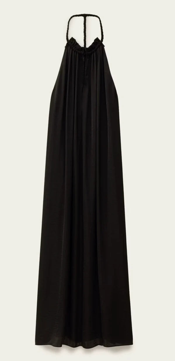 BA&SH Backless Sola Dress in Noir