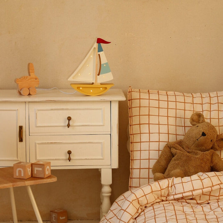 Colorful Dreams Little Lights Mini Sailboat Lamp