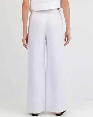 Bella Dahl Ruffle Waist Wide Leg Pant - Multiple Colors!