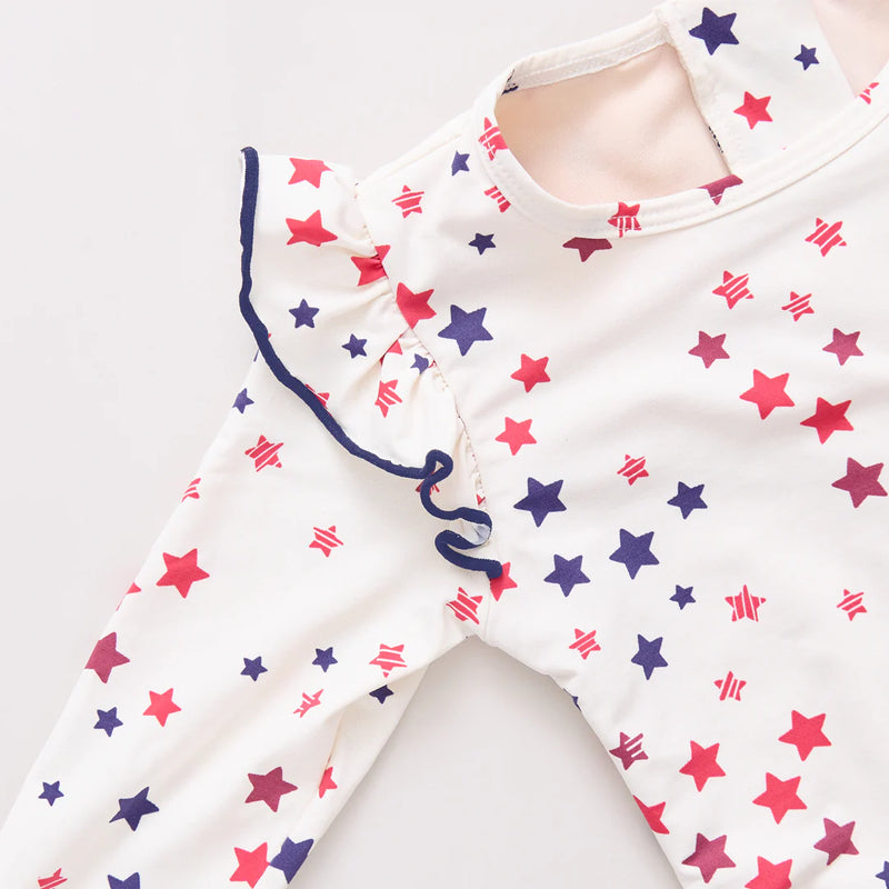 Pink Chicken Rachel Swimsuit in Patriotic Stars