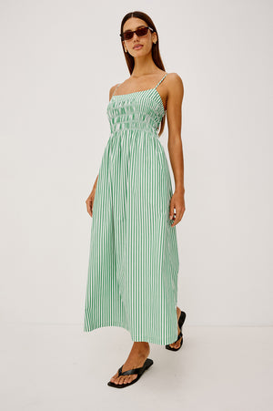 Rails Primrose Dress in Emerald Stripe