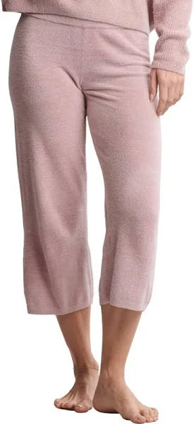 Barefoot Dreams Cozy Chic Lite Textured Crop Pant in Teaberry