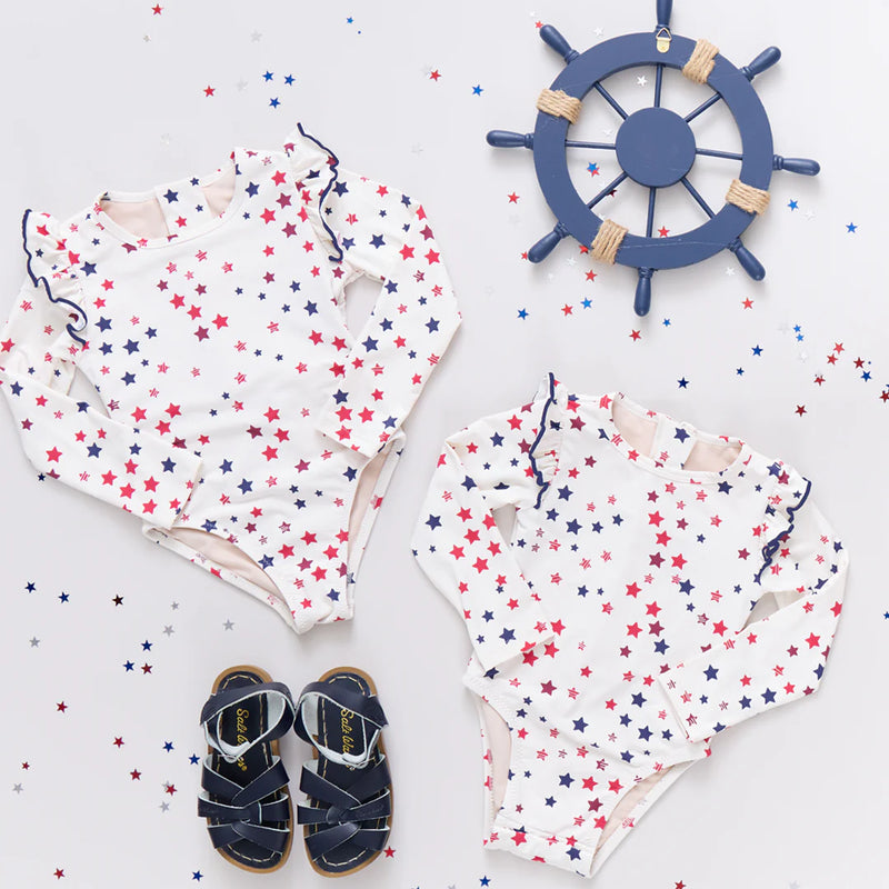 Pink Chicken Rachel Swimsuit in Patriotic Stars