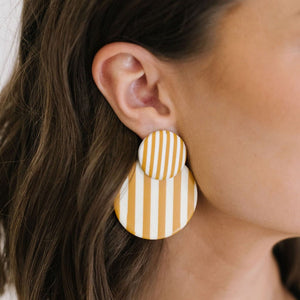 Sunshine Tienda Barton Stripe Circle Earrings