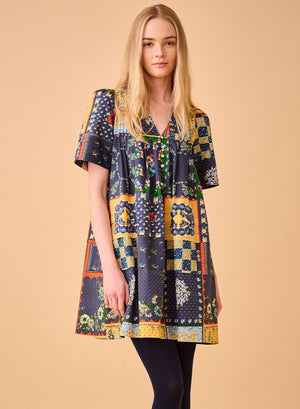 Hunter Bell Youjin Dress in Langford Patchwork