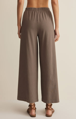 Z Supply Scout Jersey Flare Pant in Perfectly Taupe