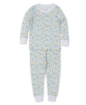 Kissy Kissy Snug Pajama Set in Blue Floral Fantasy