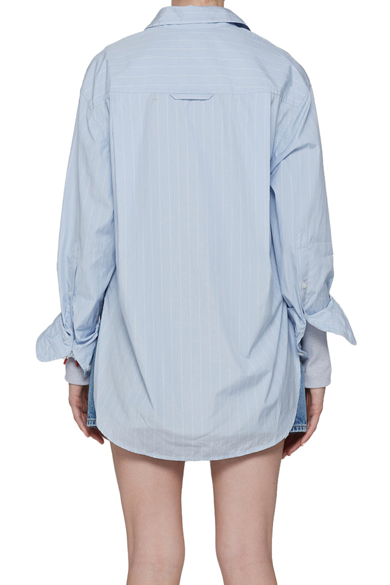 Citizens of Humanity Kayla Shirt in Skyway Stripe