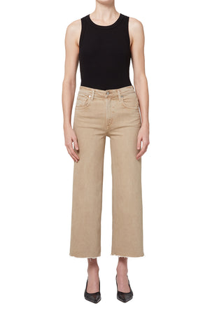 Citizens of Humanity Lyra Wide Leg Crop in Porcini