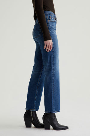 AG Jeans Brinley Mid-Rise Straight Jean in 15 Years Prague