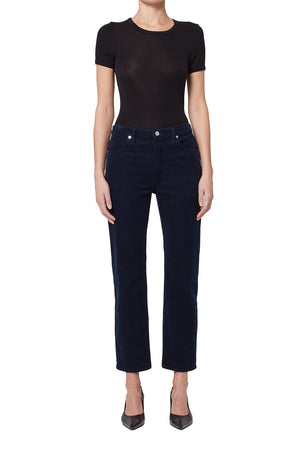 Citizens of Humanity Zurie Corduroy Ankle Pant in Navy