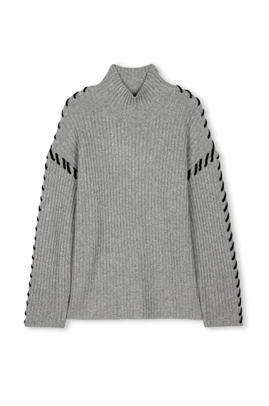 Rails Liam Sweater in Heather Gray