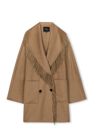 Rails Hugo Fringe Coat in Camel