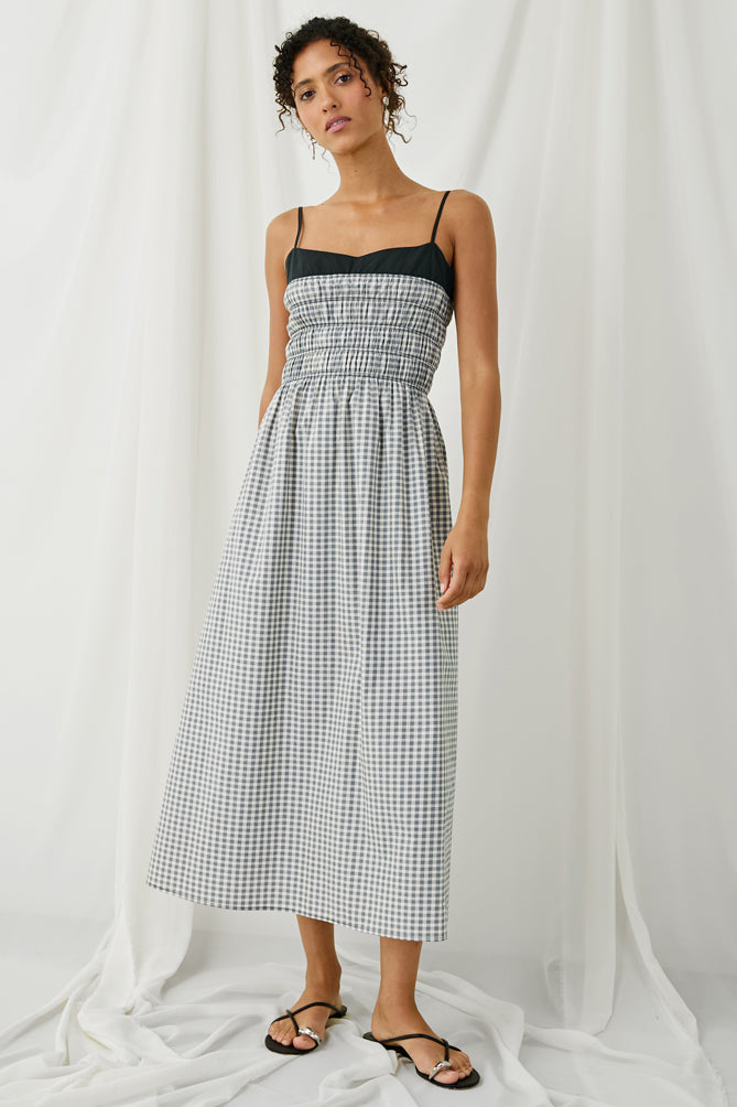 Rails Primrose Dress in Ivory / Jet Gingham