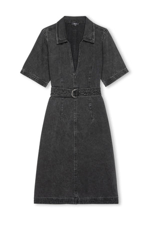 Rails Mavis Denim Dress in Washed Black