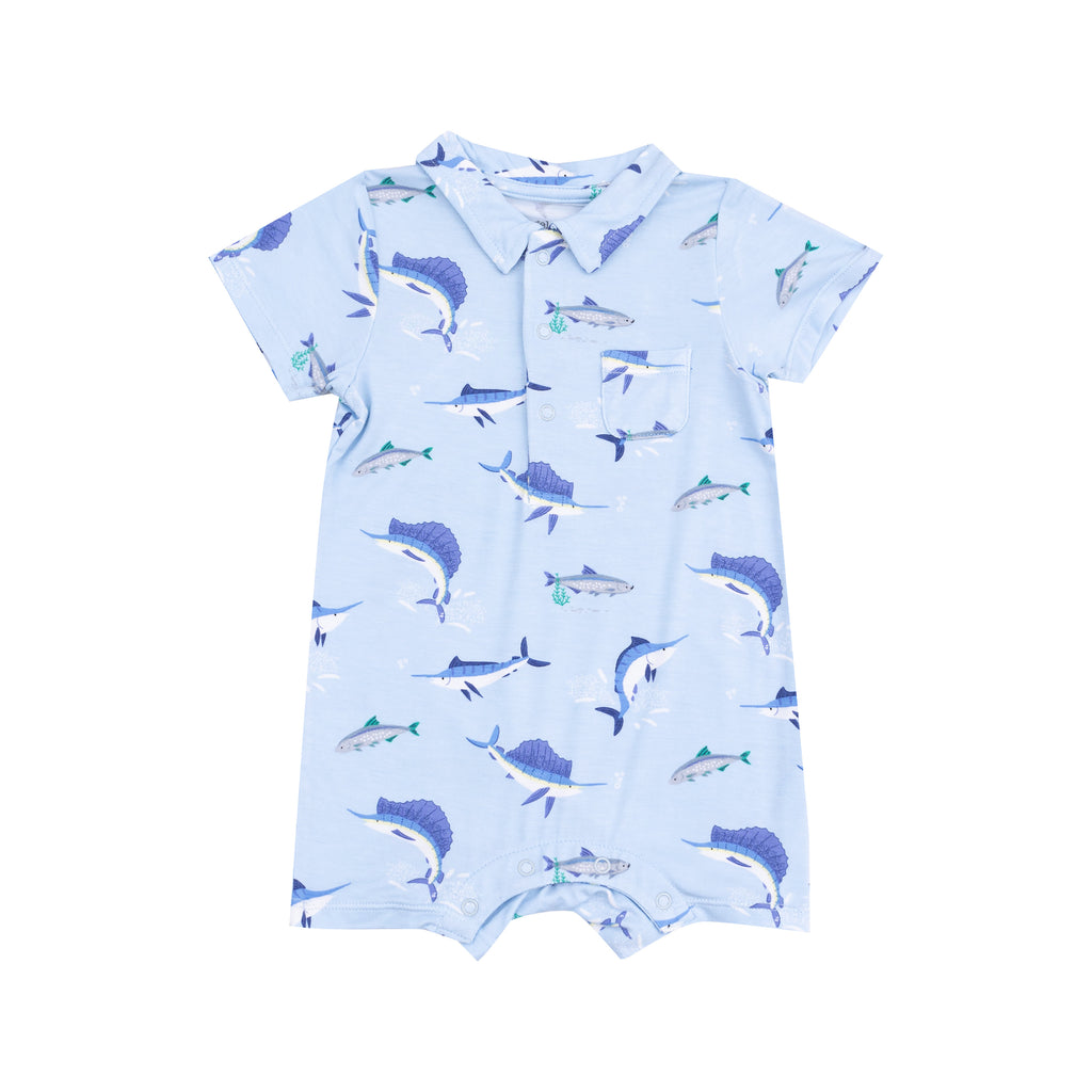 Angel Dear Polo Shortie in Deep Sea Fishing