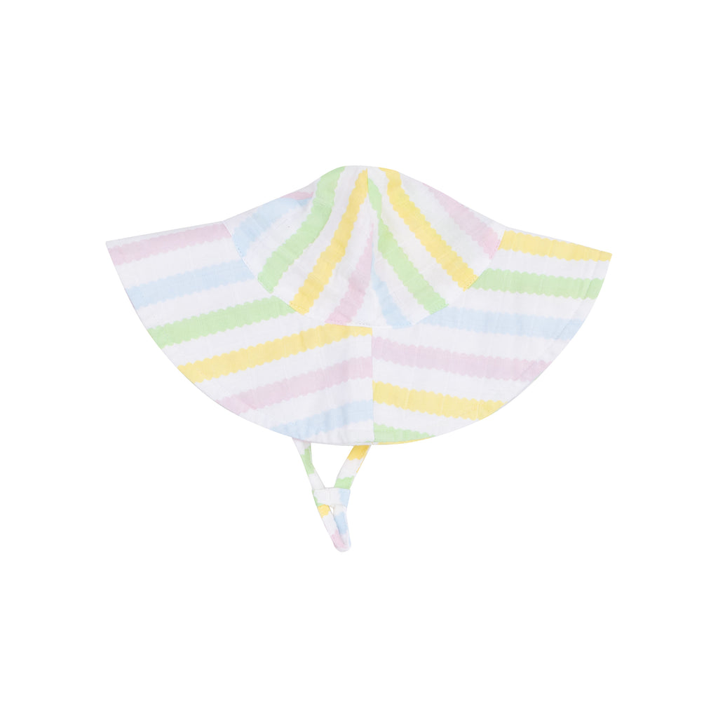 Angel Dear Wide Brim Sunhat in Ric Rac Stripe