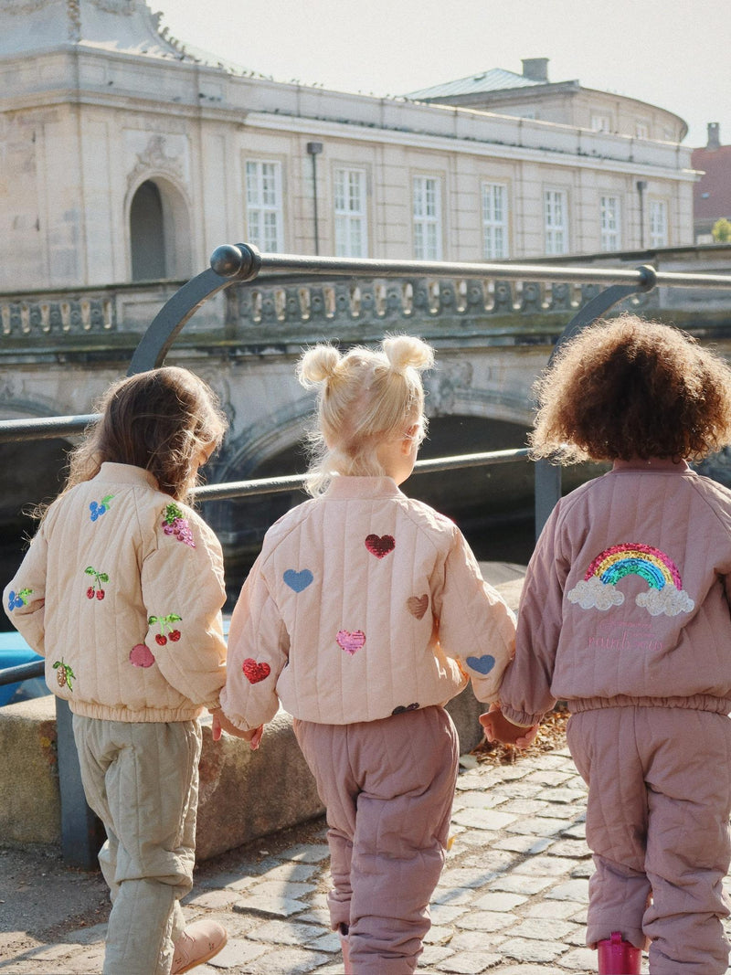 Konges Slod Juno Sequin Bomber Jacket in Frappe
