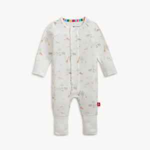 Magnetic Me Convertible Coverall in Serene Safari in White