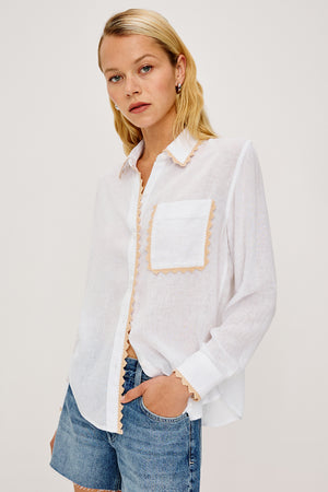 Rails Saya Top in White