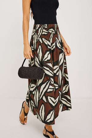 Rails Alessa Skirt in Cocoa Floral