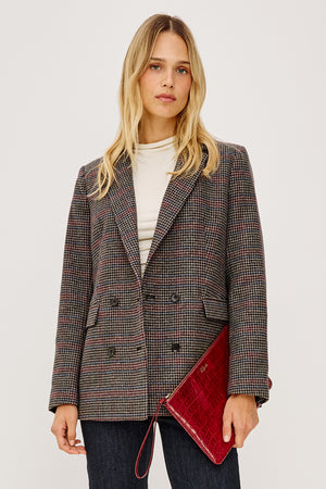 Rails Jac Blazer in Oxford Plum