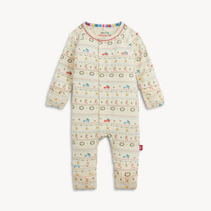 Magnetic Me Convertible Coverall in Traditional Christmas