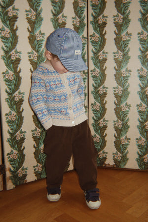 Konges Sløjd Billi Knit Cardigan in Blue Multi