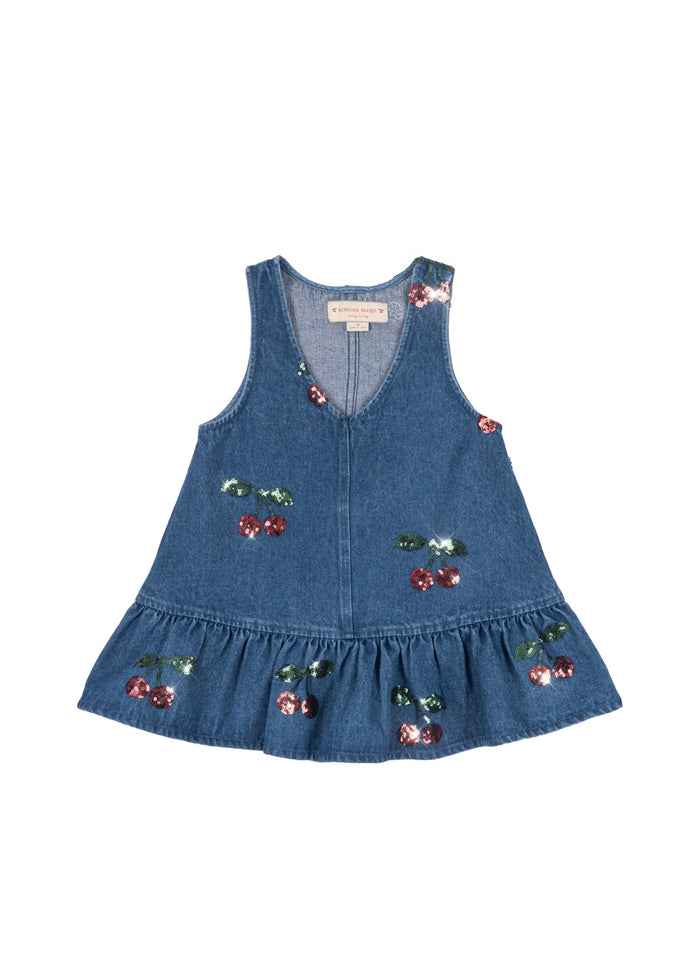 Konges Sløjd Magot Sequin Dress in Cherry Sequin